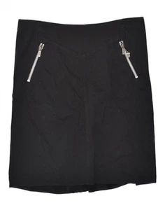DIESEL Womens Straight Skirt W31 Medium Black Cotton BC41 - Picture 1 of 3