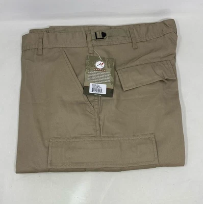 Pantalones cargo Rothco Tactical BDU - caqui, talla L (35-39" cintura), estilo 7901 Foto 1 de 4