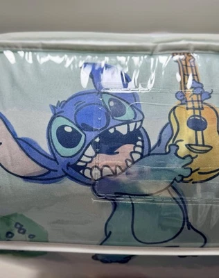 Disney Stitch Full Queen 3 Piece Comforter Set Surf Guitar Ice Cream Pineapples - Image 1 of 4