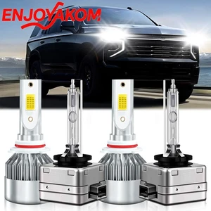 Front LED Headlight Kit Bulb High Low Beam HID For Chevrolet Tahoe 2015-2020 - Picture 1 of 11