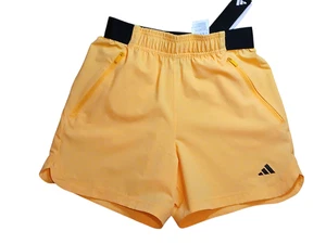 Pantalones Cortos Adidas Para Hombre Medianos Amarillos Eje M WVN 4.0 5 Pulgadas Entrenamiento Chispa Atlético - Imagen 1 de 3