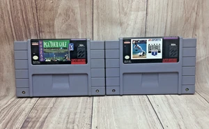EA SPORTS MLBPA Baseball und PGA Tour Golf SNES Original getestet. - Bild 1 von 4