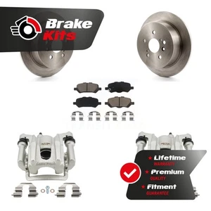Rear Disc Brake Caliper Rotors And Ceramic Pads Kit For 2009-2016 Toyota Venza - Picture 1 of 1