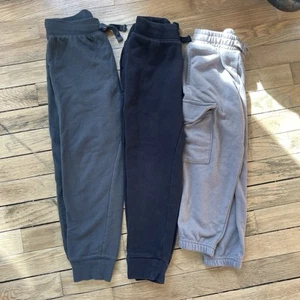 Boys Name Brand Sweatpants Bundle Grey And Blue 4t - Picture 1 of 7
