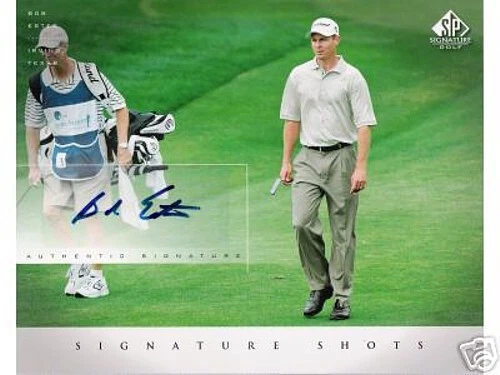 Bob Estes certified signed autographed 2004 SP Signature Golf 8x10 photo card - Image 1 of 1