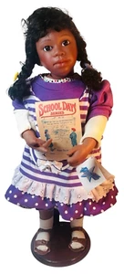 Mary Van Osdell Lucinda African American Doll Signed & Number 24” Tall W/Stand - Picture 1 of 8