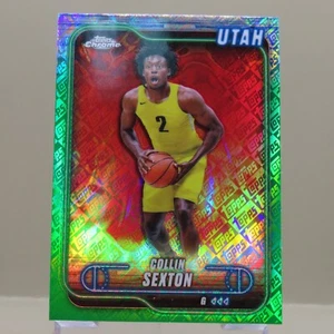 Collin Sexton 2025 Topps Chrome Basketball Topps Green Refractor #35 Jazz - Bild 1 von 2