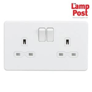 Toma conmutada ML SFR9000MW sin tornillos 13A 2G DP - blanco mate - Imagen 1 de 1