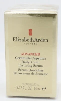 Suero restaurador diario juvenil de ceramida avanzada Elizabeth Arden 30 cápsulas Foto 1 de 4