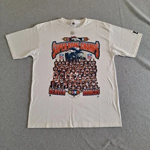 Vtg Denver Broncos Starter Men Large Super Bowl XXXII Champion NFL 90s Deadstock - Picture 1 of 8