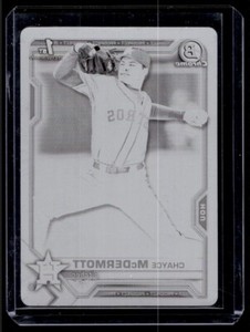 2021 Bowman Printing Plate Chayce McDermott 1/1 Houston Astros #BDC-13