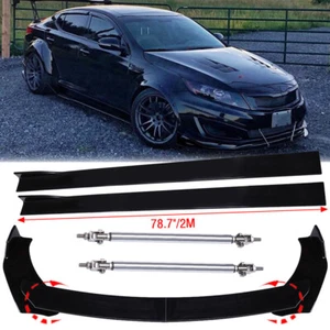 Front Bumper Lip Spoiler Splitter/ Side Skirts /Strut Rods For KIA K5 GT EX LX - Picture 1 of 14