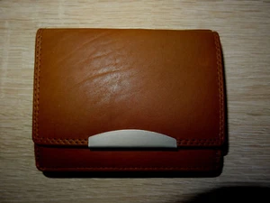 Geld Börse/Etui Portmonee Portemonaie Echt Rind Leder Wiener Schachtel - Bild 1 von 10