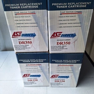 4pk Black DR350 DR-350 Drum Unit for Brother DCP-7020 HL-2040 MFC-7220 MFC-7420 - Picture 1 of 5