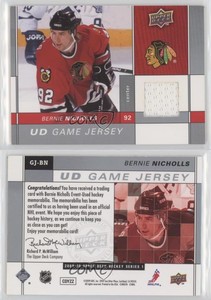 2009-10 Upper Deck Game Jersey Series 1 Bernie Nicholls #GJ-BN