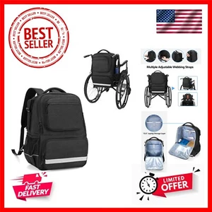 Wheelchair Backpack, Wheelchair Bag for Back of Chair, Wheelchair Bag to Hang... - Picture 1 of 8