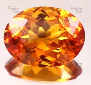 13,8 x 10,7 mm Natürlicher Ceylon Fanta Orange Saphir Ovalschliff Lose Edelstein 10,30 kt - Bild 1 von 5