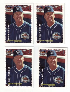 1999 Grandstand Midland Rockhounds Glenn Abbott 4 Card Lot