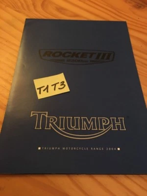 Triumph Rango 2004 + Póster Rocket III Catálogo Folleto Publicidad - Imagen 1 de 3