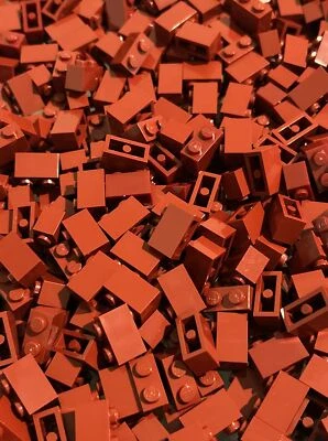 LEGO Ladrillo Rojo Oscuro 1x2 (3004) - 100 Piezas Nuevas - Ladrillos de Construcción Foto 1 de 4