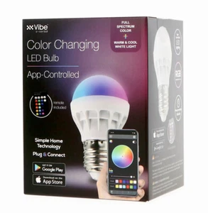 TikTok Vibe Color Changing Smart RGBW LED Bulb - BT App & Remote Control Options - Picture 1 of 3