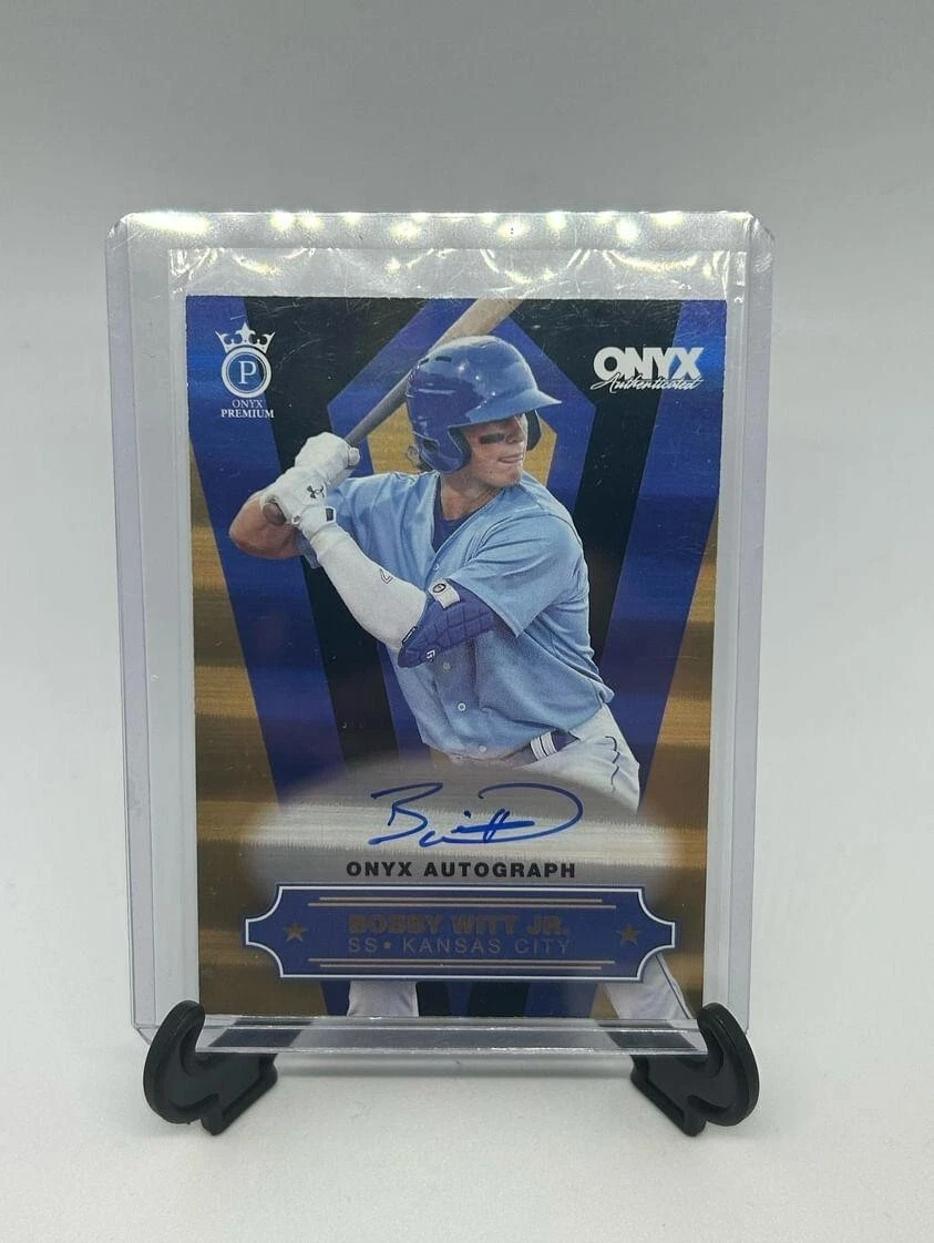 2022 Onyx Premium Black foil Auto Bobby Witt Jr. limited to  11/11