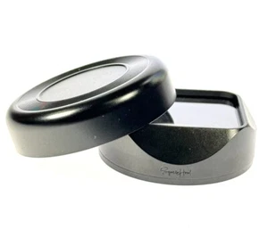 Squarehood X100 Glass Clear Lens Hood Shade w/ Integrated Filter (w/ Adapter) - Picture 1 of 4