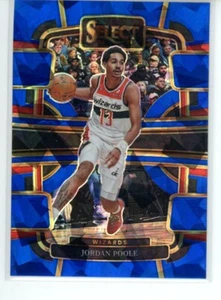 2023-24 Panini Select NBA #18 Jordan Poole Concourse Blue Cracked Ice Wizards - Picture 1 of 2