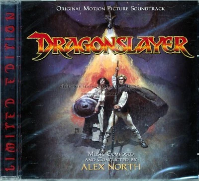 Alex North "DRAGONSLAYER" score La-La Land 3000 Ltd CD SEALED Sold Out - Image 1 of 2