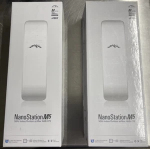 Pair of Ubiquiti NanoStatition M5 Point to Point Radios - Afbeelding 1 van 4