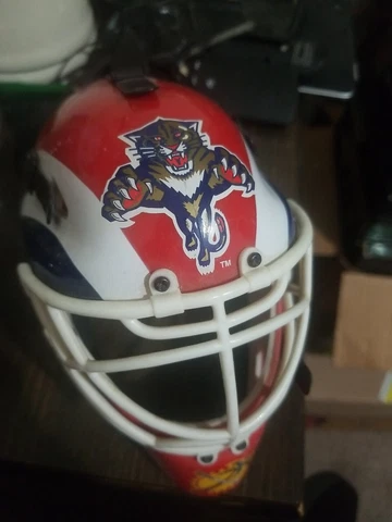 Florida Panthers Unsigned Riddell Goalie Mask Mini Helmet AS107 Cover