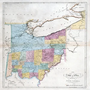 1814 Map of The State of Ohio - Bild 1 von 4