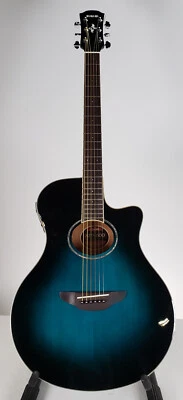 Yamaha APX600 Thin-line Cutaway A-E Guitar - Oriental Blue Burst - No Output - Image 1 of 4