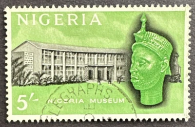 NIGERIA 1961 SC# 111 5 SH MUSEO USADO ANTIGUO SELLO ÚNICO DEFINITIVO Foto 1 de 2
