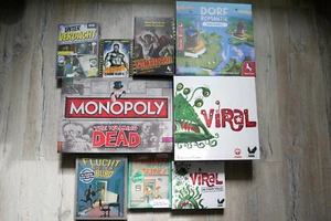 Brettspiele Sammlung TOP Zustand (Viral, Dorfromantik, Walking Dead Monopoly) - Bild 1 von 7