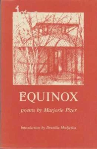 MARJORIE PIZER Equinox - Poems by Marjorie Pizer 1988 SC Book - Picture 1 of 1