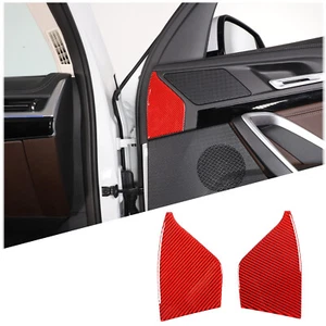 Red Carbon Car Interior Door Anti-Collision Trim Kit For BMW X1 U11 2023-2024 - Bild 1 von 12