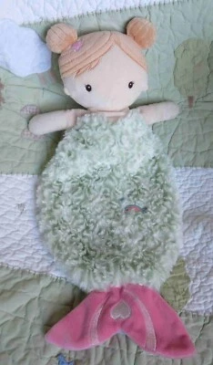 Douglas Peluche Sirena Verde Rosa Plano Peluche Niña Muñeca Juguete Usado en Excelente Condición 20" Foto 1 de 2