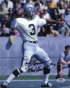 Daryle Lamonica Mad Bambi Raiders signed Autogramm 8 x 10 Foto PSA DNA *71 - Bild 1 von 1