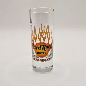Hard Rock Hotel Los Vegas Tall Shot Glass Flames - Picture 1 of 2