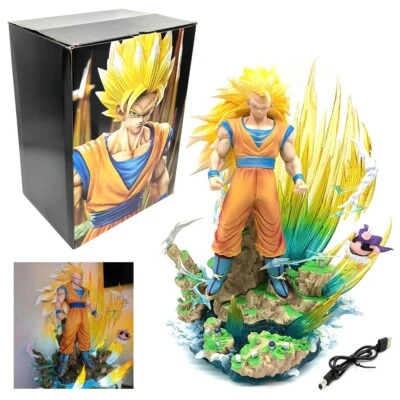 Anime Dragon Ball Z Super Saiyan 3 Statue Son Goku Action Figure Model Toy Gift - Image 1 of 4