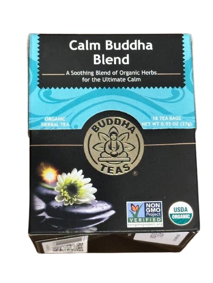 Buddha Teas - смесь Calm Buddha, 18 чайных пакетиков без отбеливателя - Изображение 1 из 1
