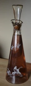Jim Beam 1955 Ducks and Geese "Pretty as a Pitcher" Glass Decanter Empty - Picture 1 of 11