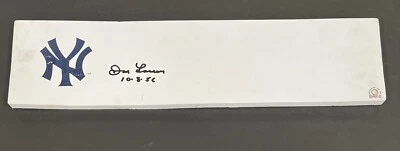Auténtica goma de lanzamiento firmada por Don Larsen MLB New York Yankees Foto 1 de 4