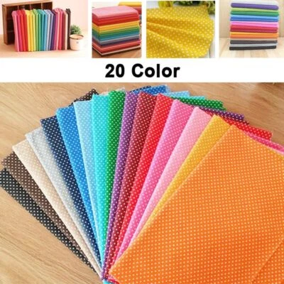 Printing Dots Clothes Colorful Sewing Fabric DIY Quilting Dolls Bag Needlework - Image 1 of 4