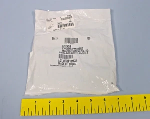 Bag of 100 Imperial 34417 8-32X3/8 Phillips Pan Head Machine Screw Plated - Picture 1 of 5