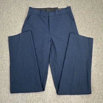 NUEVO Pantalones de vestir Van Heusen para niños Flex Bank azul 12 regular $45 rayón spandex Foto 1 de 4