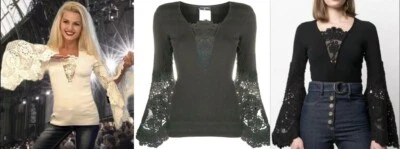 Suéter Chanel Vintage 2005 Barbie Crochet Encaje Negro Top 34 36 38 2 4 6 De Colección M S Foto 1 de 4