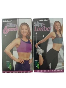 Debbie Siebers Slim & 6 Pack and Slim & 6 Limber [VHS] New and Sealed Summer Fun - Picture 1 of 7