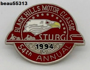 ⭐"VERY RARE" STURGIS CHAMBER SOUTH DAKOTA 54th ANNUAL 1994 HARLEY RALLY VEST PIN - Picture 1 of 1